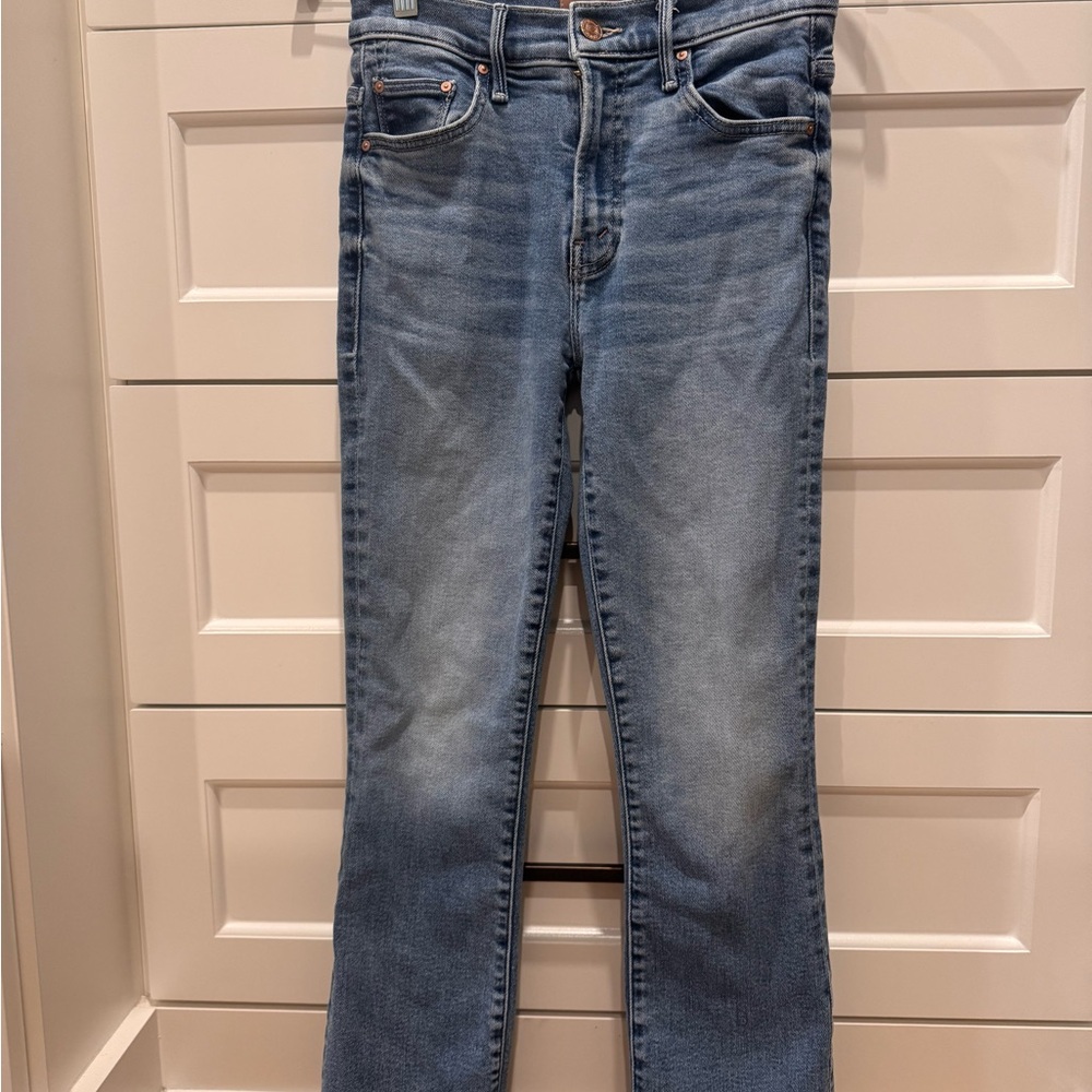 MOTHER Light Blue Straight Leg Jeans